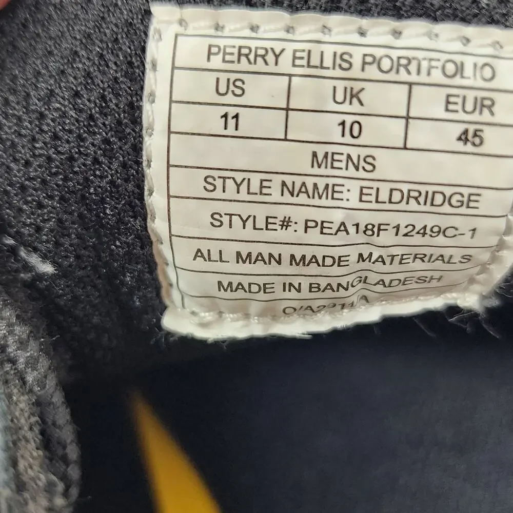 Perry Ellis Portfolio Men's Black Shoes Lace up Eldridge Ultra Foam Comfort‎ 11
